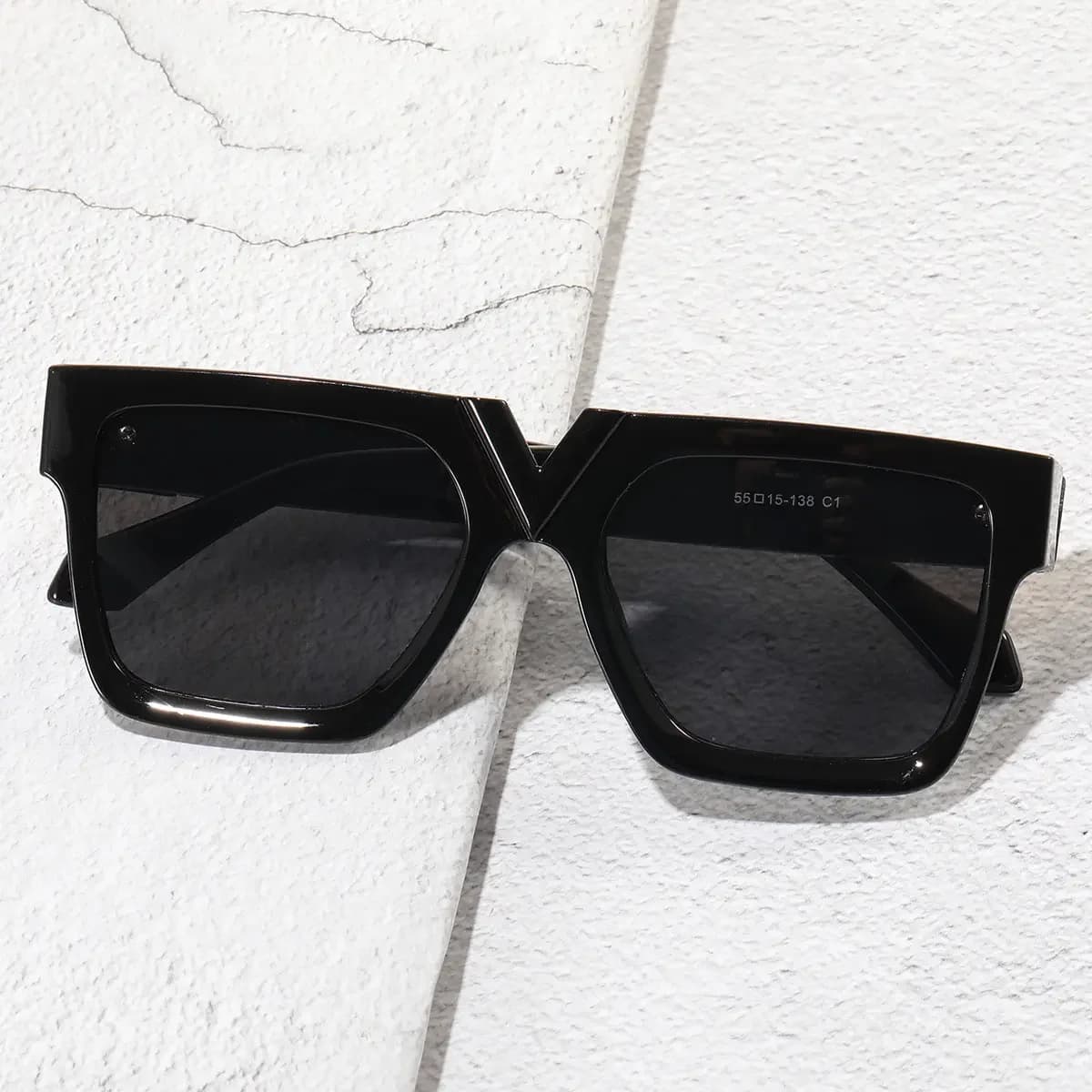 Fashion Square Sunglasses for Women Oversized Stylish Shades