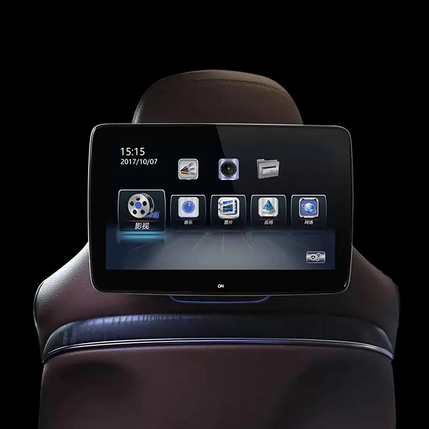 Monitor da 13 pollici Android IPS Touch Screen 2K HD per poggiatesta auto con ingresso video, musica e TV per sedili posteriori