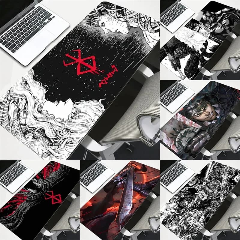 Tappetino per mouse Berserk Guts Tappetino per mouse da gioco Guts Spada in Berserk Accessori per computer Tastiera grande Laptop Padmouse Speed Desk