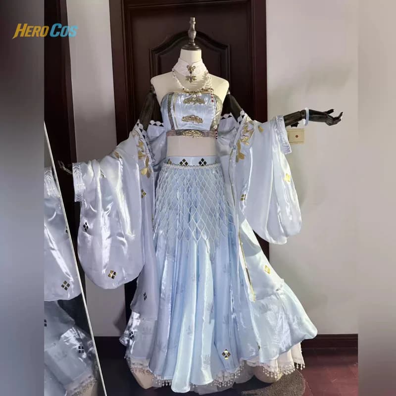 Costume Cosplay Arknights Pozemka, Abito Hanfu, Uniforme per Feste a Tema Anime, Vestito per Giochi di Ruolo, Abbigliamento HERO Cos