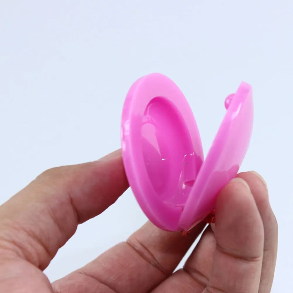 10 Pezzi Castagnette in Plastica, Strumenti Musicali a Percussione, Regalo Educativo per Bambini, Sviluppo del Ritmo, Giocattolo Castagnette per Bambini