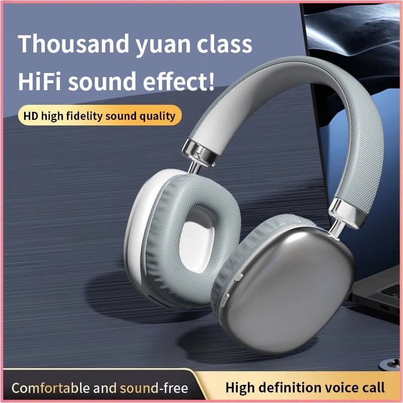 Foldable Wireless Bluetooth Headphones 5.3 Version HiFi Stereo Sound Clear Call Headset for Gaming Music Travel Daily Use
