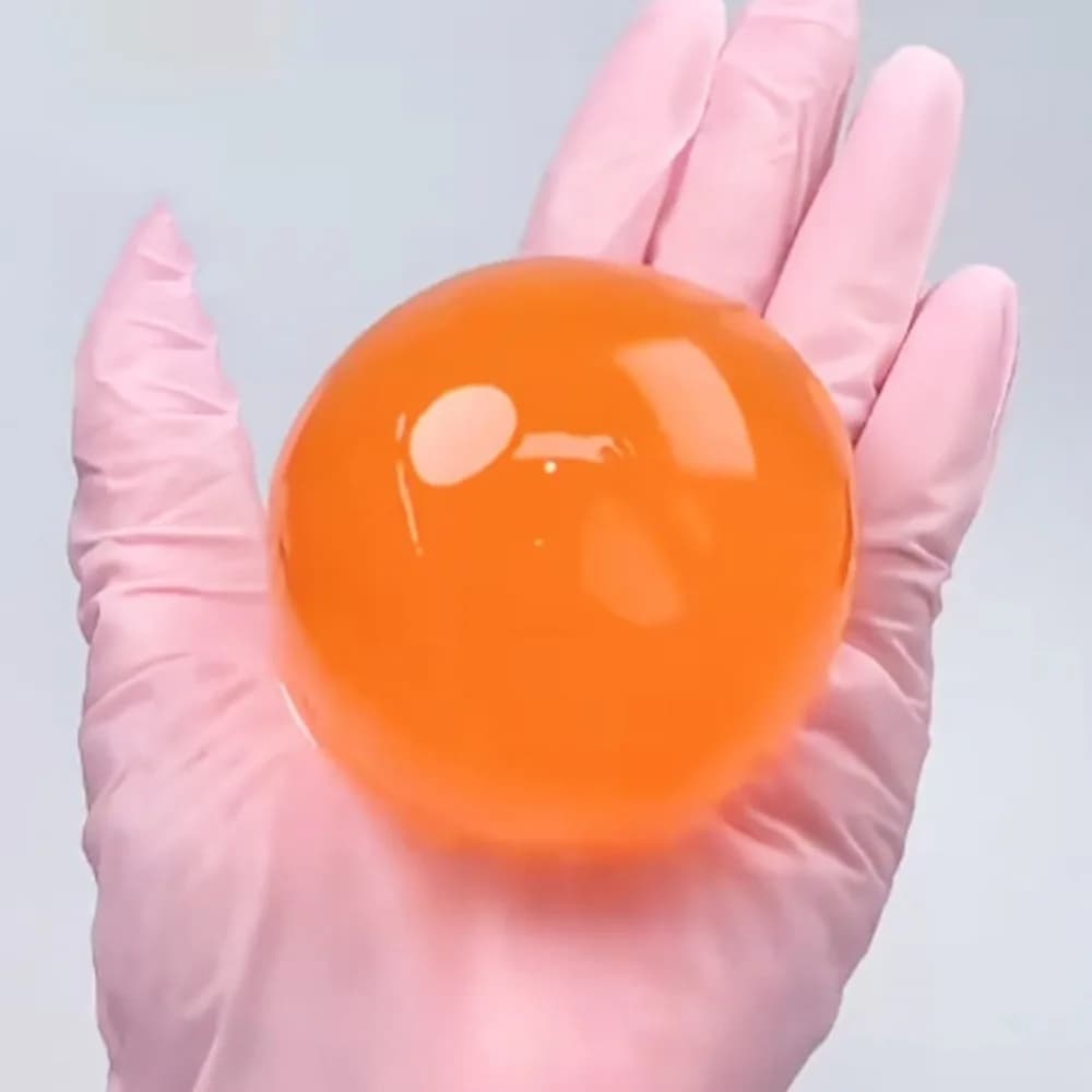 Divertente Palla di Cristallo TPR Trasparente per Schiacciare l'Acne, Simulazione di Palla d'Acqua, Gioco Creativo di Schiacciare Bolle Solide