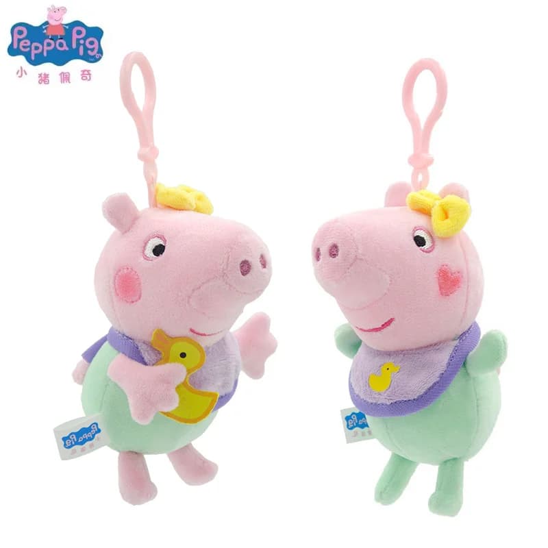 12-19 cm Genuino Peppa Pig Evie Peluche George Teddy Bear Mr Dinosauro Del Fumetto Anime Peluche Ripiene Per Bambini Regalo Di Natale giocattolo