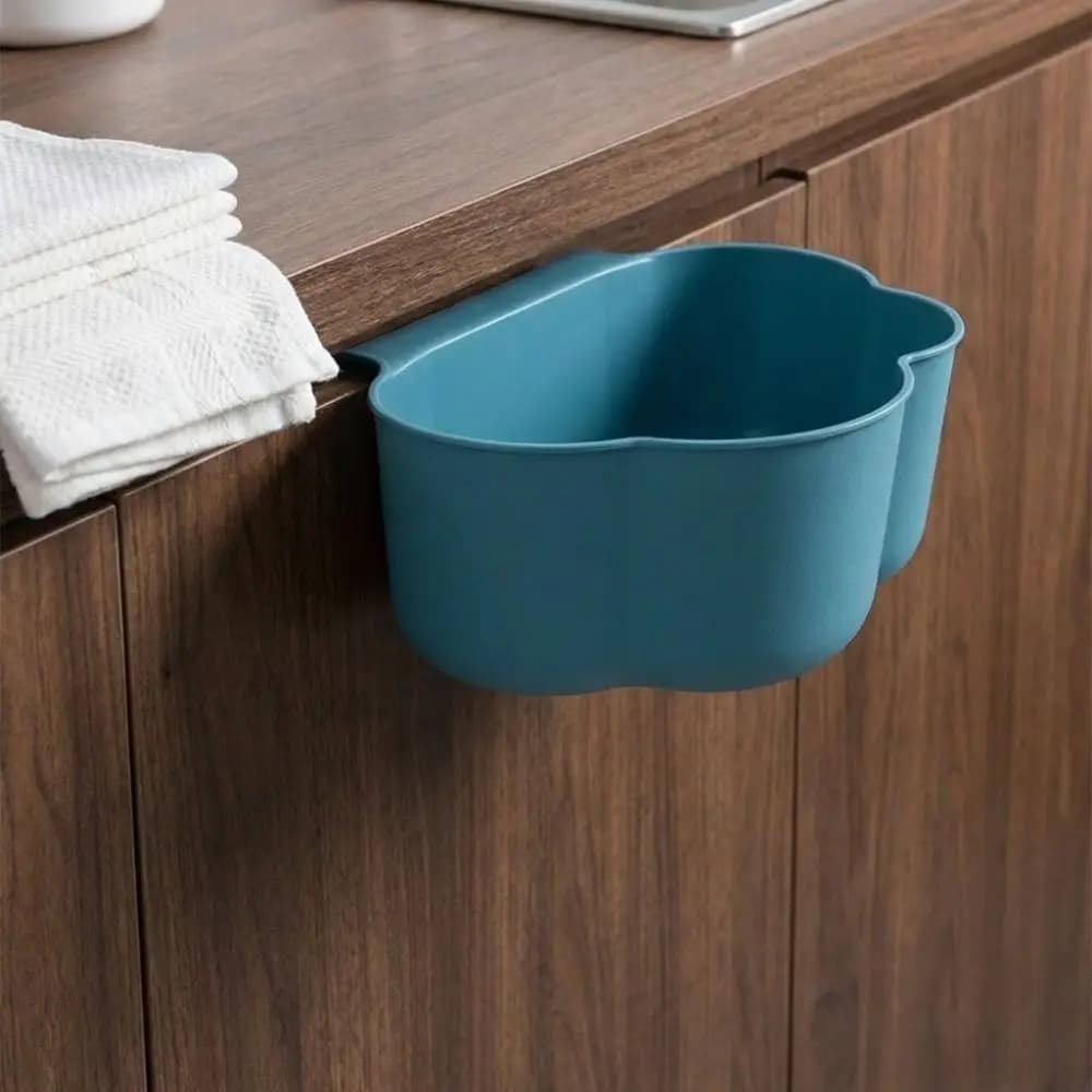 Cestino per Rifiuti a Forma di Nuvola da Appendere in Cucina, Contenitore Salvaspazio in Plastica, Cestino Grande per Raccolta Rifiuti da Appendere alla Porta dell'Armadio