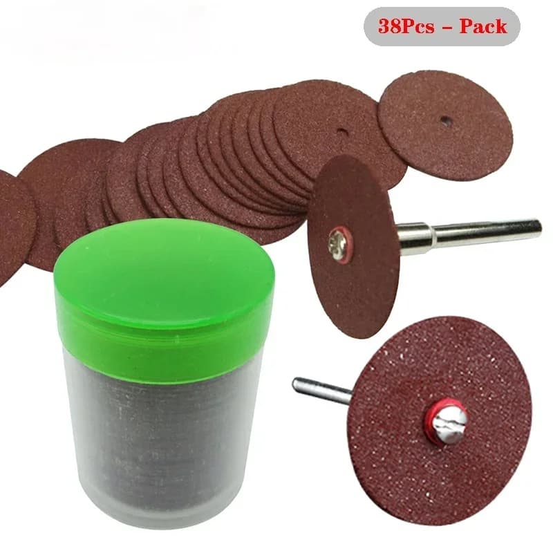 38 pezzi disco da taglio lama per sega circolare mola Dremel utensile rotante levigatura abrasiva s 2x set di bielle AA