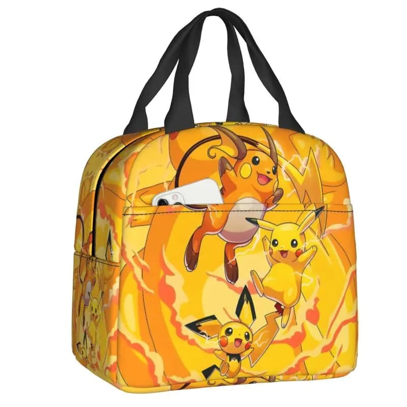 Borsa Termica Personalizzata P-Pikachu Kawaii, Portatile, con Stampa Carina, per Ufficio, Picnic e Viaggi