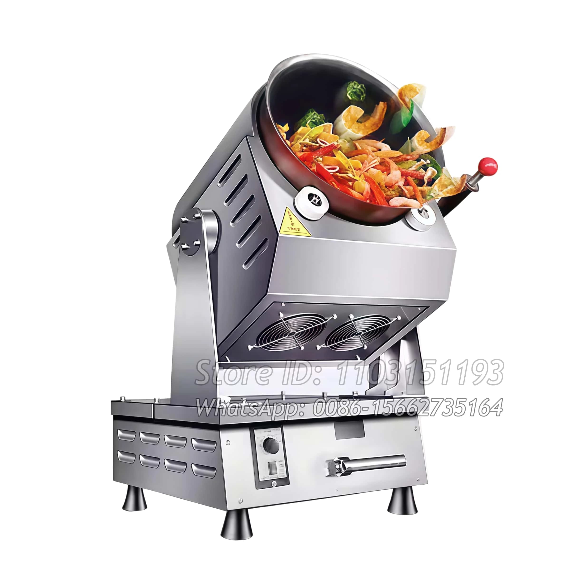Robot da Cucina Commerciale Intelligente per Ristoranti: Wok Elettrico Automatico per Riso Fritto e Noodles Fritti