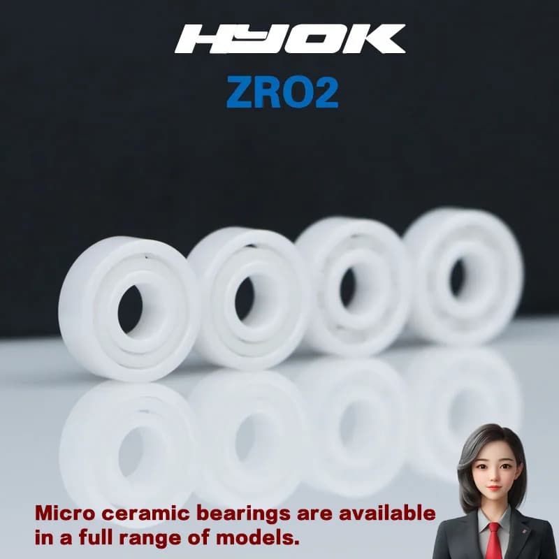1 PZ ABEC-9 Cuscinetto In Ceramica Zirconia 603 604 605 606 607 608 609 2RS Tipo Aperto o doppia faccia sigillante, SENZA resistenza