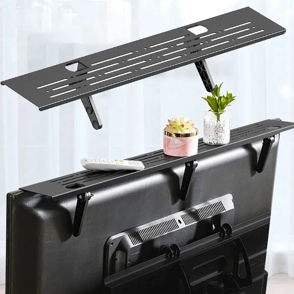 Universal TV Top Shelf Screen Top Storage Rack Monitor Organizer Home Office Computer Router Holder espositore salvaspazio