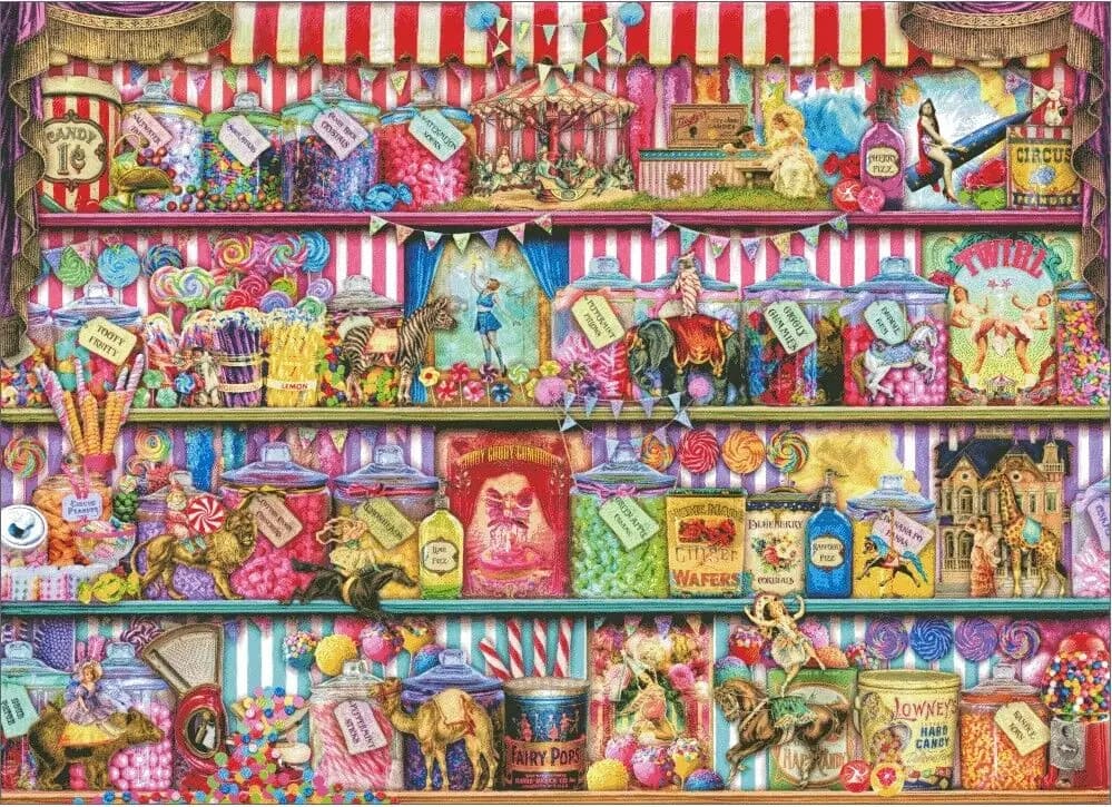 Kit da ricamo Sweet Shelf Shopp Scenery 18CT/16CT/14CT, kit punto croce non stampato, arte ricamata fai da te, lavori manuali, decorazioni per la casa