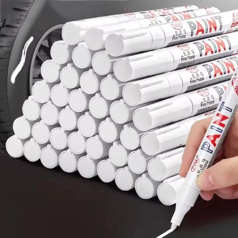 1/3/5 PCS White Marker Pens 2.0mm Oily Waterproof White Gel Pen Graffiti Sketching Markers For Office Stationery School Supplies