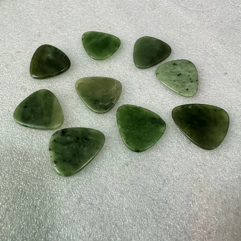 PANGEM-All'ingrosso 1 pz Plettri per chitarra con perline di nefrite corniola, giocatore Guritar in cristallo di pietra preziosa, spessore 2,8 mm