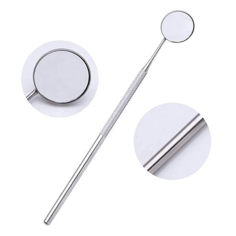 Stainless Steel Dental Oral Mirror Sterilized Dental Mouth Mirror Eyelash Extension Tool Tooth Whitening Inspection Mirror
