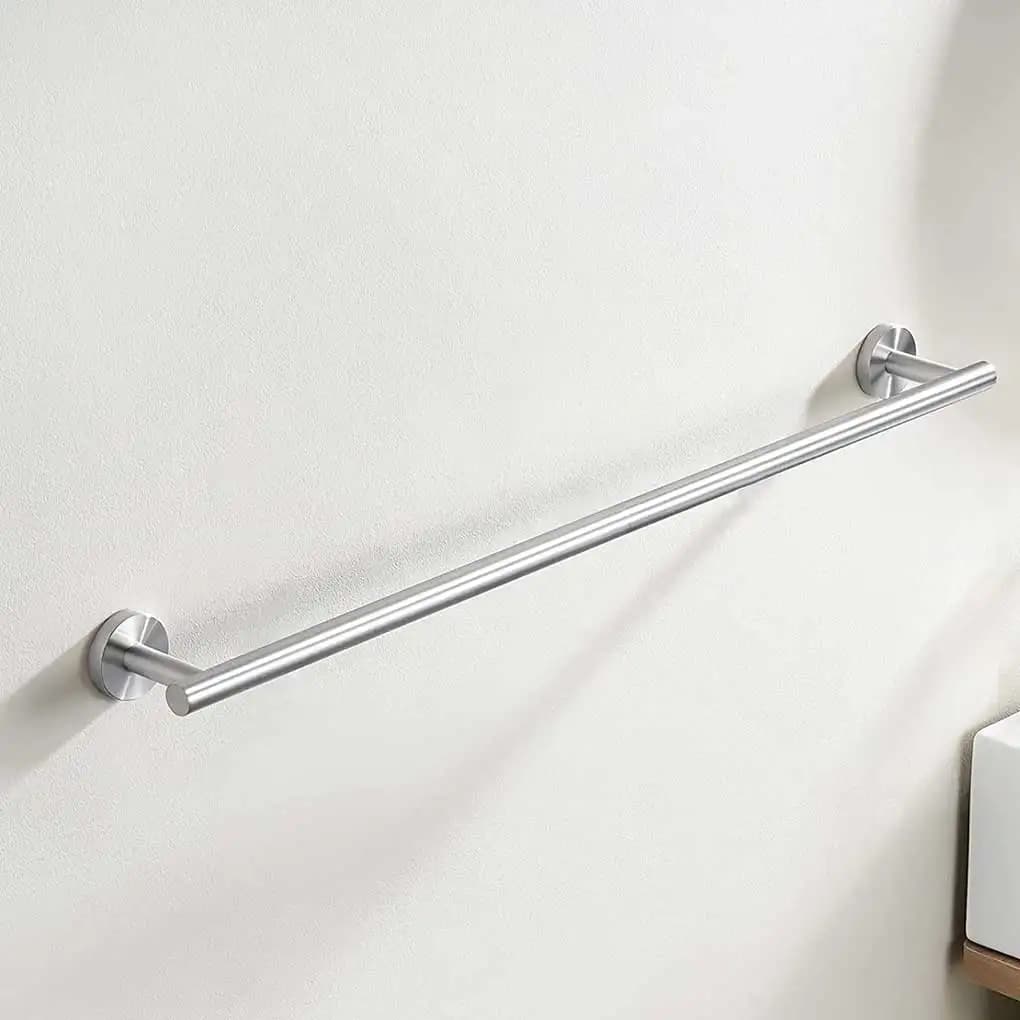 Porta asciugamani da parete Bar Bagno Hotel Rack Stand Argento 40 cm