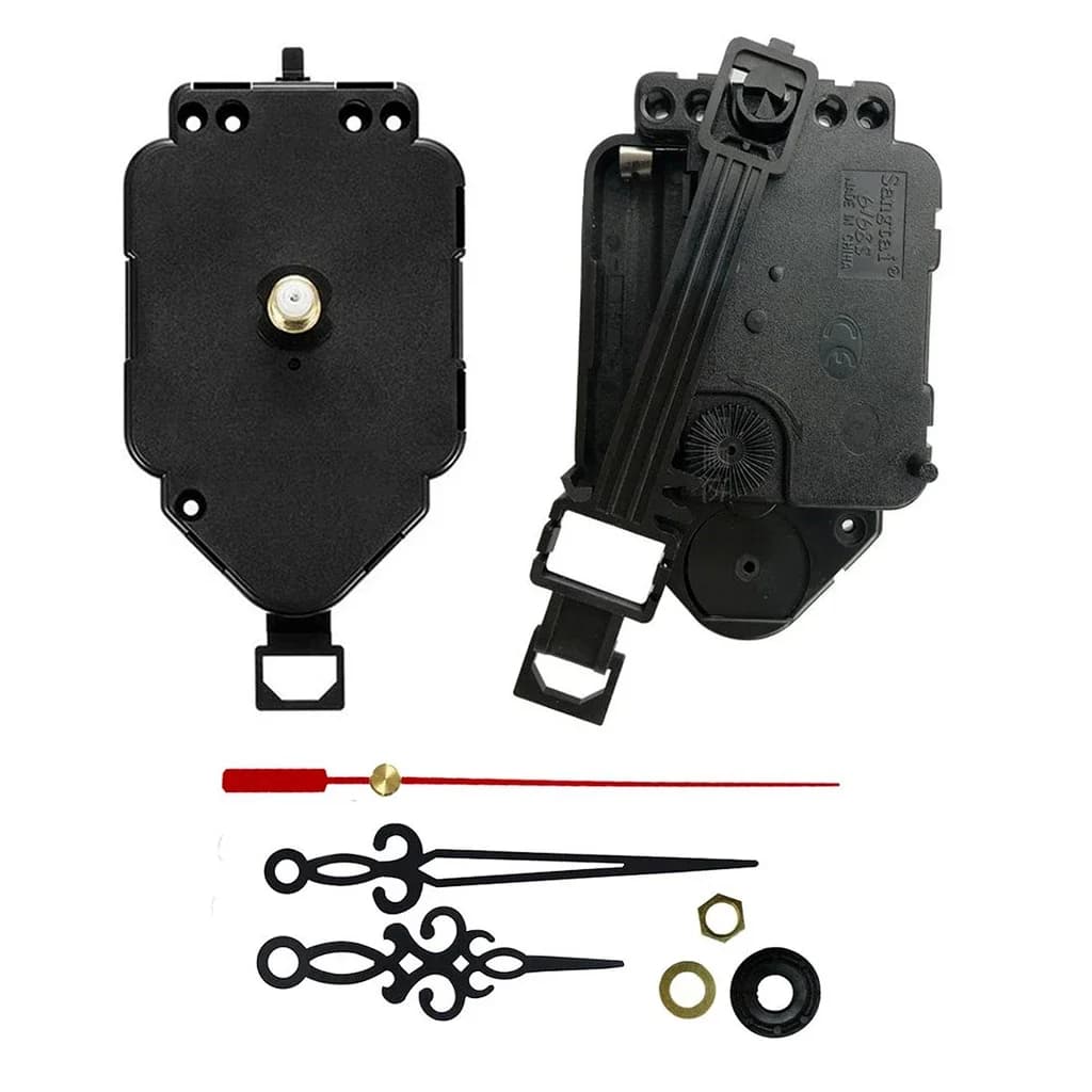 Meccanismo di movimento dell'orologio a pendolo silenzioso Albero filettato Orologio al quarzo con lancette dell'orologio Sostituzione dei kit di orologi da parete fai-da-te