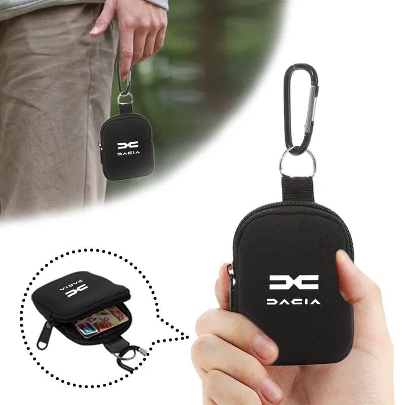 Car Credit Card Holder Wallets Bank Cardholder Case Bag Purse For Dacia Duster Logan Sandero Jogger Spring Stepway Dokker Lodgy