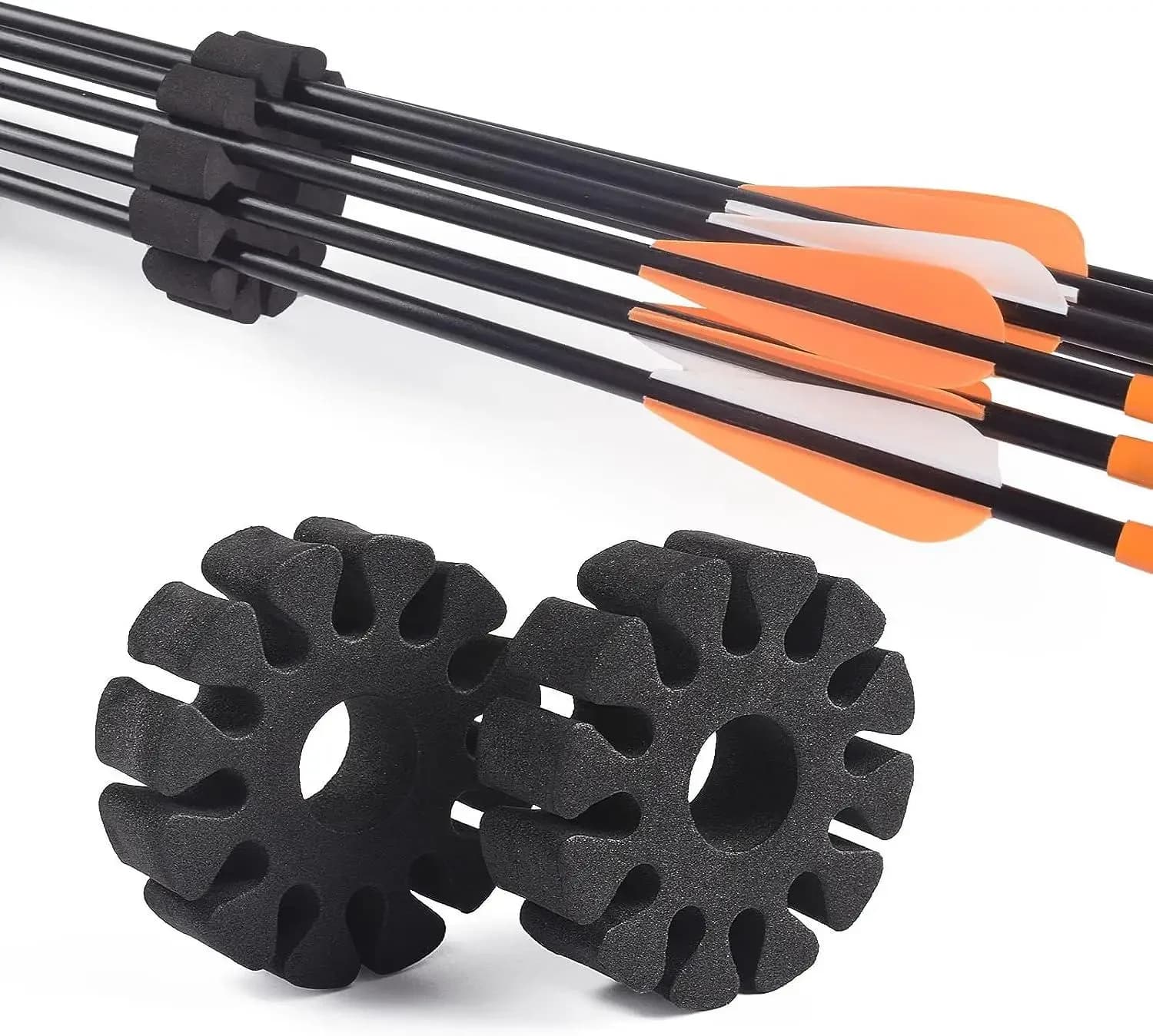 ELONG OUTDOOR 8 pezzi Supporto per separatore di frecce rotondo in schiuma EVA per accessori da tiro da caccia all'aperto