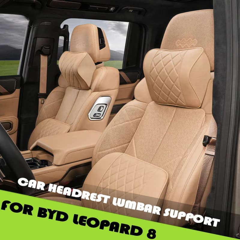 Poggiatesta per auto Supporto lombare adatto per BYD Leopard 8 Sedile automatico modificato Memory Foam Cuscino per il collo Cuscino Trapunta Parti di aggiornamento per auto