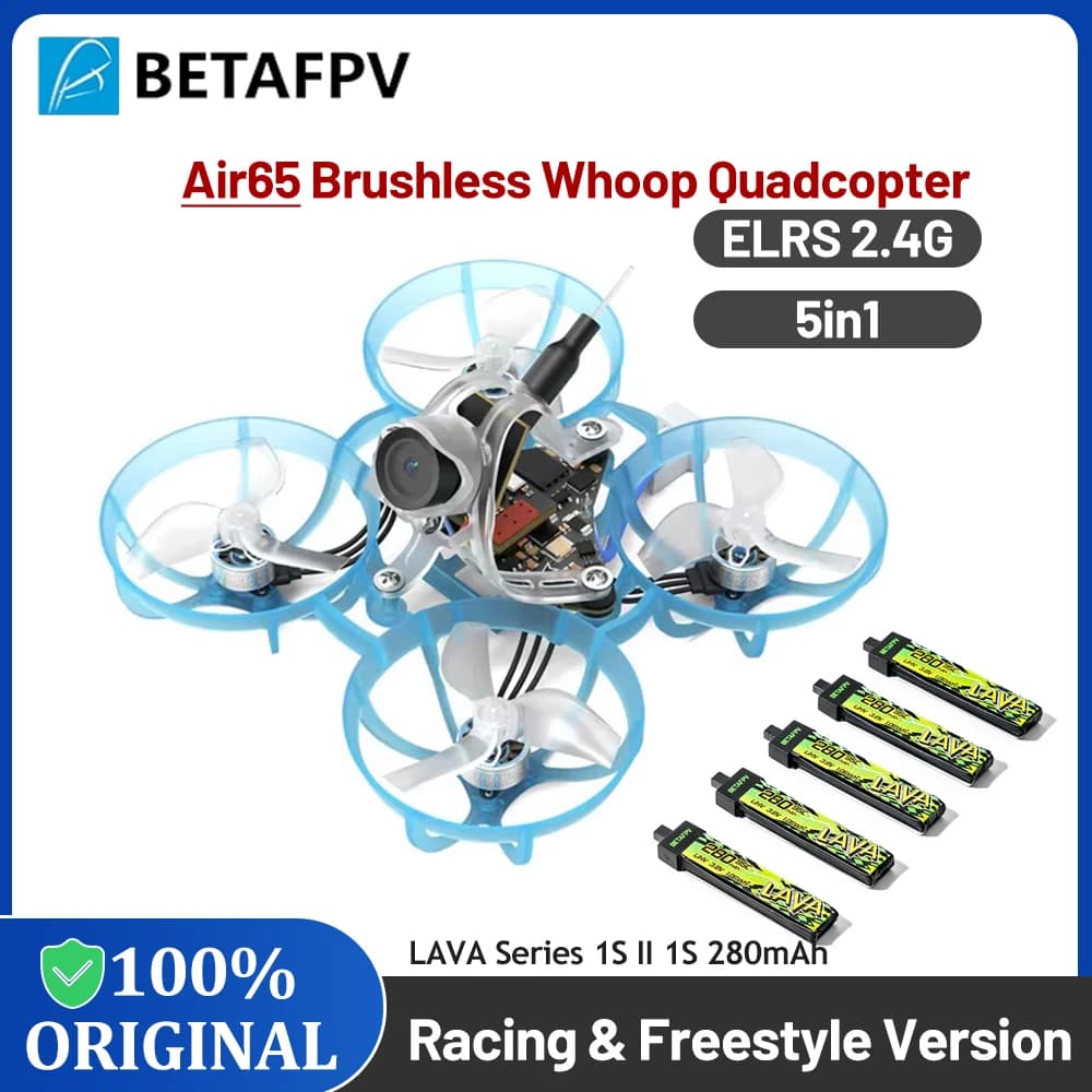 BETAFPV Air65 Brushless Whoop Quadcopter ELRS 2.4G Lite 5.8G 25mw ~ 400mw VTX C03 Fotocamera FPV Racing/Freestyle Versione Droni