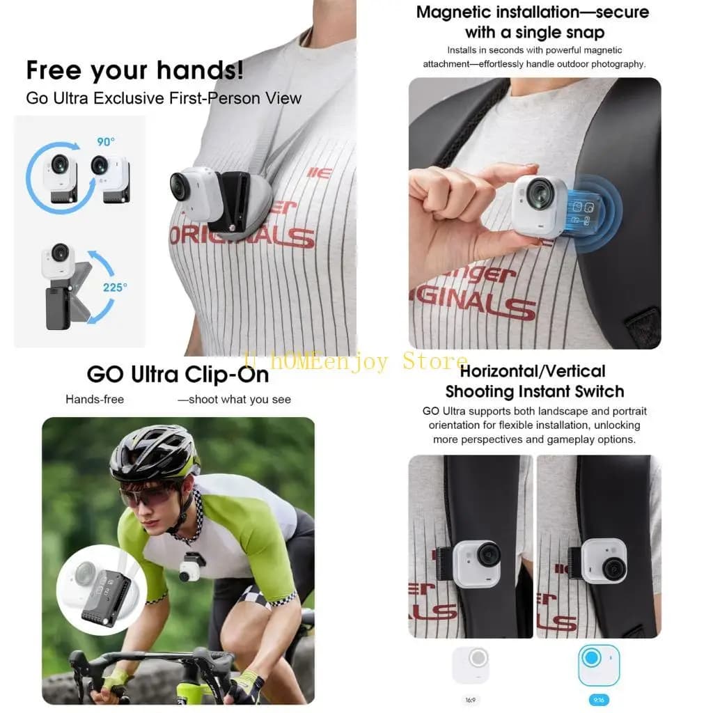 B0KF Clip montaggio magnetica multifunzionale per accessori per fotocamera Denti Jaw Grip Bloccaggio sicuro fino a 15 mm