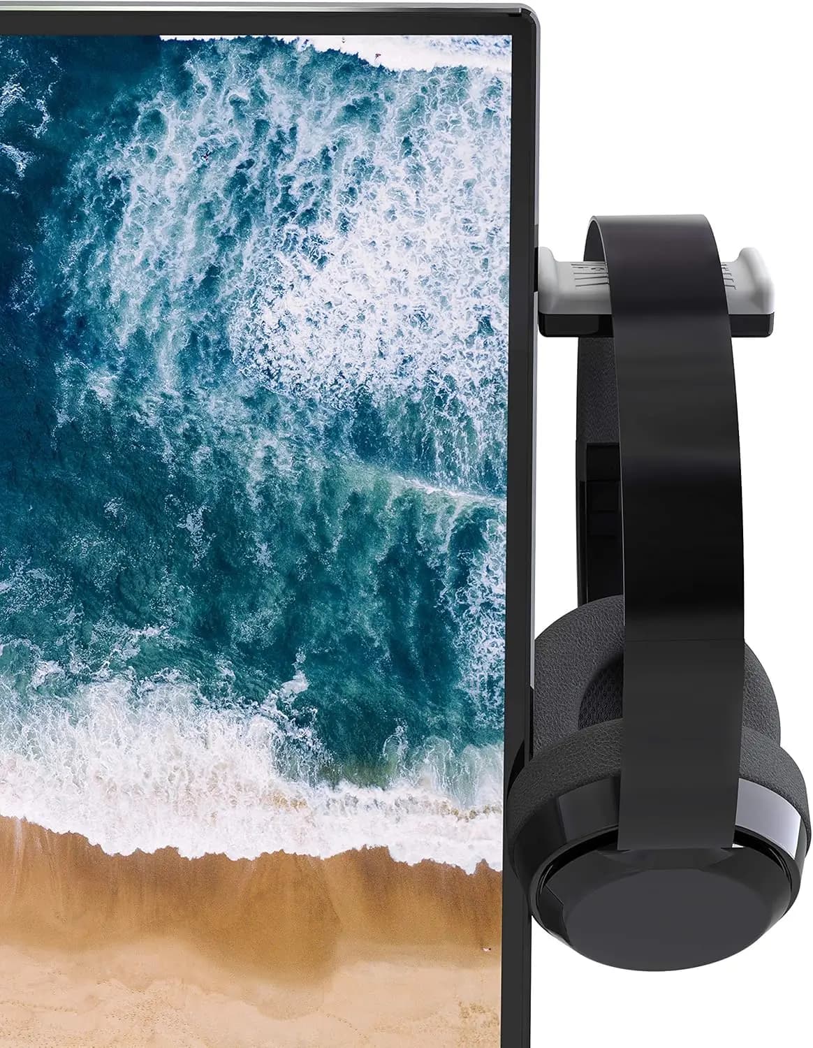 Supporto Premium per Cuffie da Monitor: Salva Spazio sul Tavolo e Proteggi le Cuffie con Supporto in Silicone Morbido