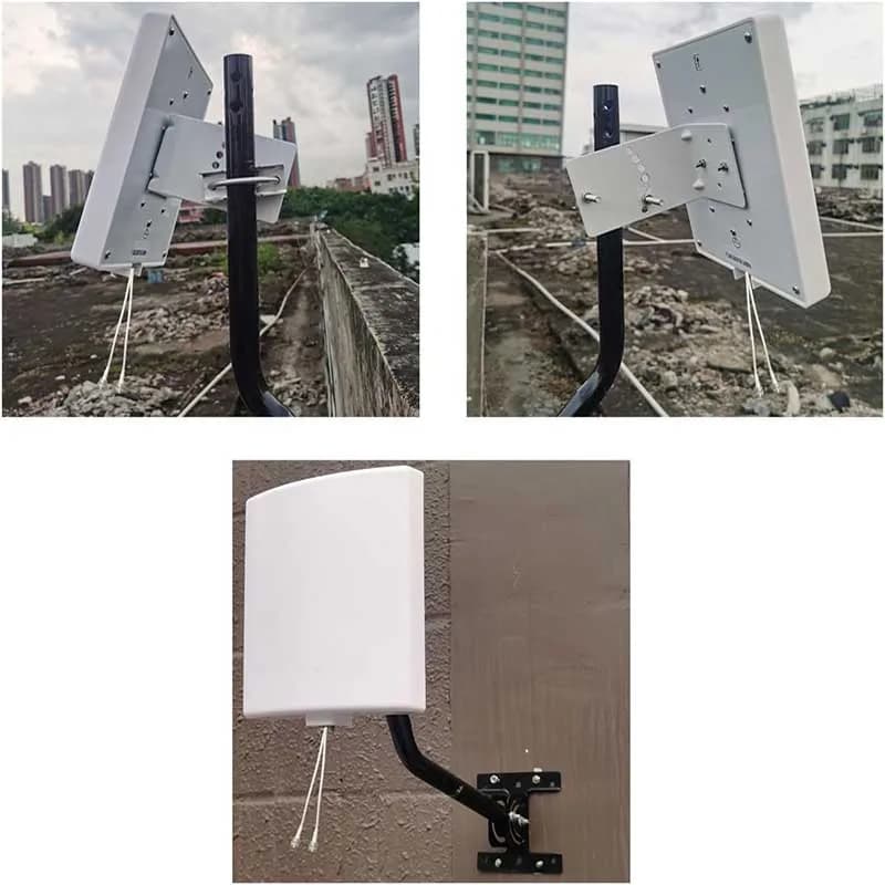 Antenna da pannello direzionale a lungo raggio mimo dual band 14dBi 2,4 GHz 5 GHz 5,8 GHz con cavo da 16 piedi per rete wireless router WiFi