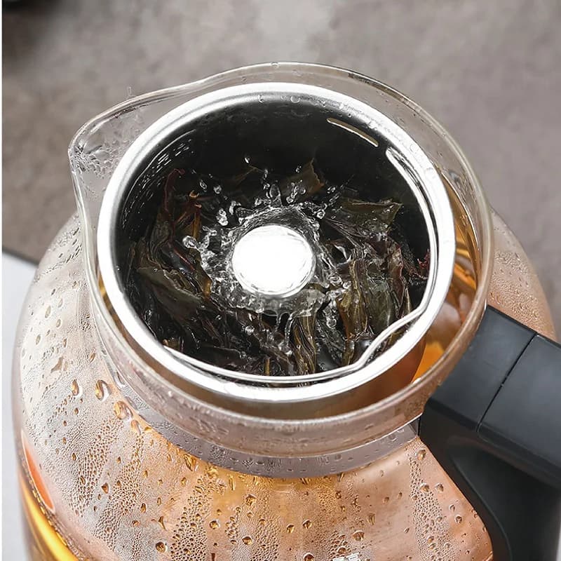 1.2L Electric Teapot Household 3 Gear Tea Maker Office Pu'er Steam Teapot Glass Electric Kettle Auto Keep Warm Health Pot 600W