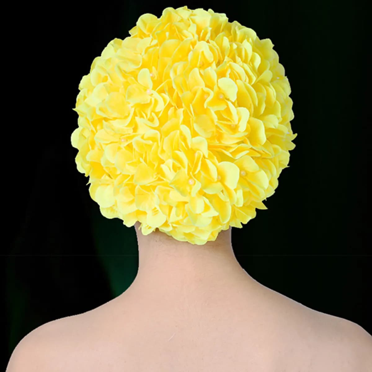 Swimwear for Women, Design with Yellow Flowers, Petal Style, Premium Fabric, Anti-slip, Comfort, UV Rare Resistant and Batters