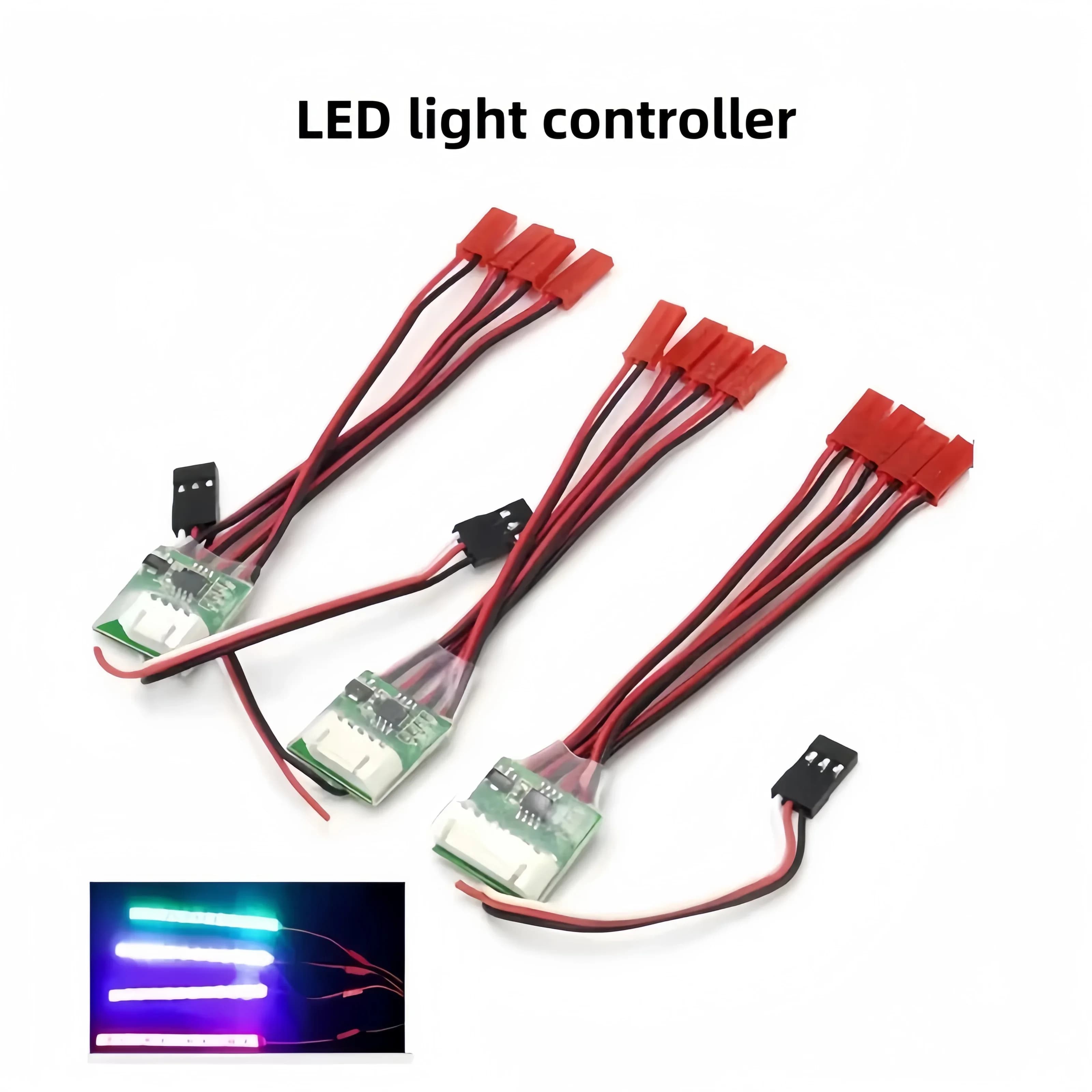 Interruttore di controllo luci LED, striscia luminosa a scorrimento, controller di conversione luce notturna 3S per aviazione