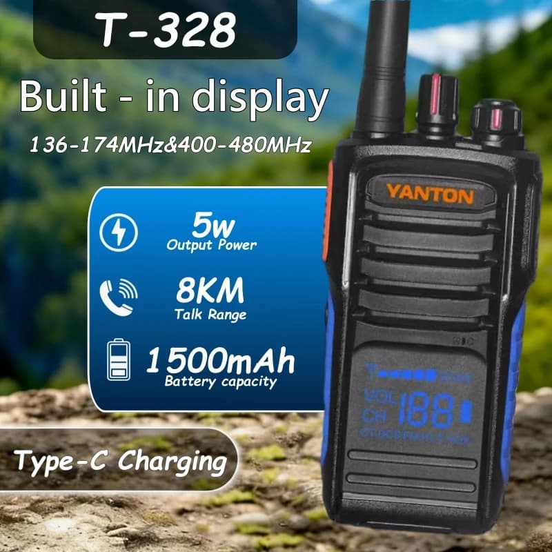 Radio ricetrasmittente bidirezionale UHF 400-480Mhz all'ingrosso, 199 canali di memoria, walkie-talkie per campeggio, Baofeng UV5R, Quansheng UV K6, PMR446