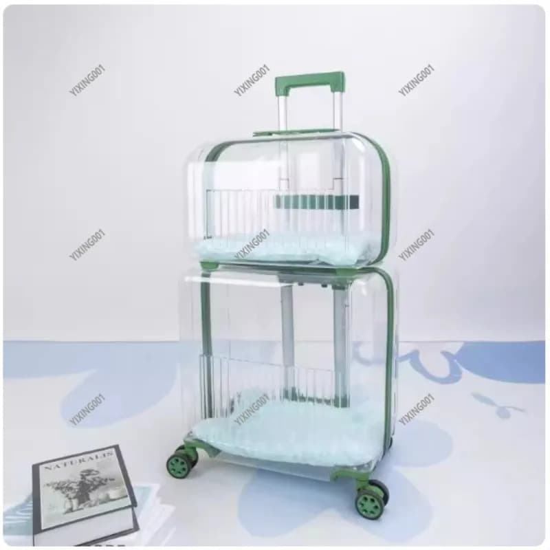 Borsa porta capsule spaziali per animali domestici: borsa trasparente, grande, portatile per cani e gatti