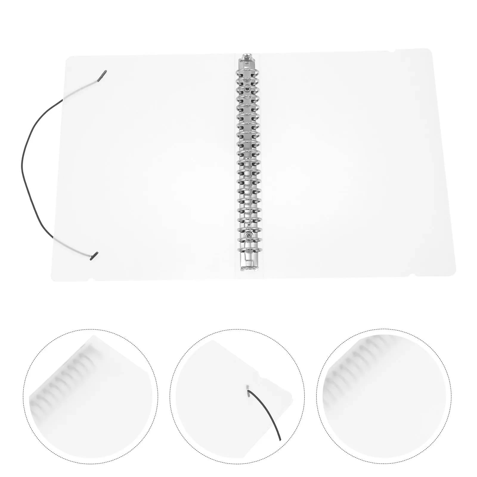 Copertina per Quaderno Ricaricabile in PP, Protezione Traslucida Opaca per Diari, Agende e Album Fotografici