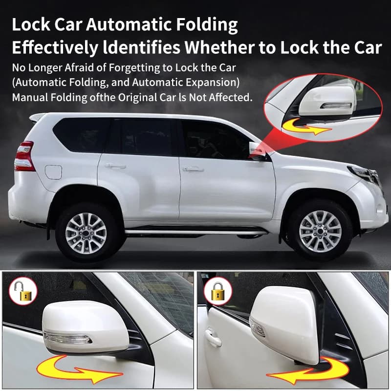 For Toyota Land Cruiser Prado 150 LC150 2010-2017 Auto Window Close Door Lock Mirror Folding OBD Module Smart Car Accessories