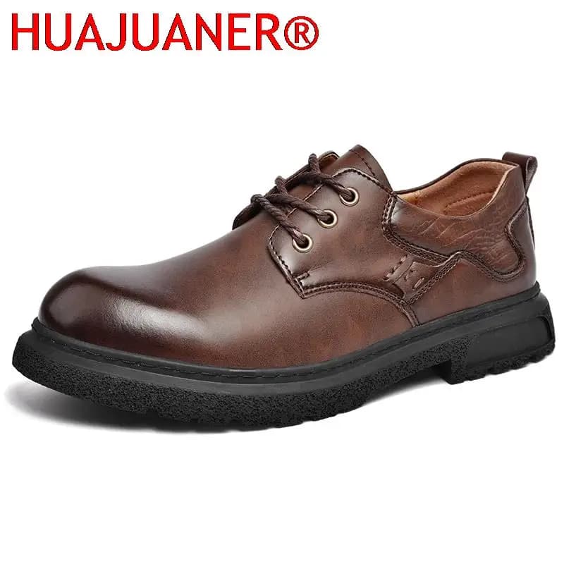 Scarpe oxford da uomo in pelle Scarpe casual da uomo italiane fatte a mano Stile moda Scarpe stringate da uomo eleganti Scarpe da lavoro eleganti