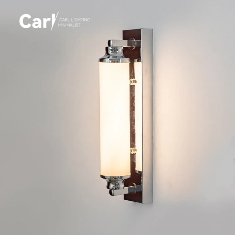 Lampada da parete per corridoio ristorante in stile industriale retrò americano, caffetteria, ristorante, striscia di vetro, lampada moderna semplice con cornice per specchio da bagno