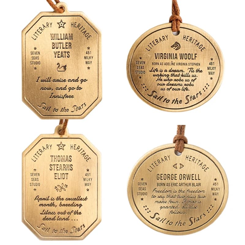 Frothenon segnalibro pendente Vintage in ottone per quaderni pianificatori di quaderni da viaggio perfetto regalo di cancelleria retrò
