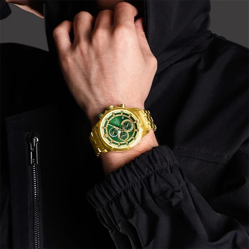 Nuovo stile NAVIFORCE orologio da uomo business luminoso impermeabile cinturino in acciaio inossidabile cronografo orologio da polso al quarzo Relogio Masculino