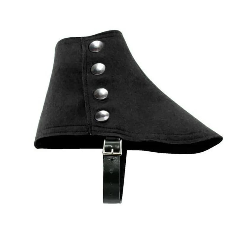 Medieval Pirate Boot Covers Costume Accessories Adults 1920S Gangster Spats for Party Halloween Photo Props Fancy Dress Birthday
