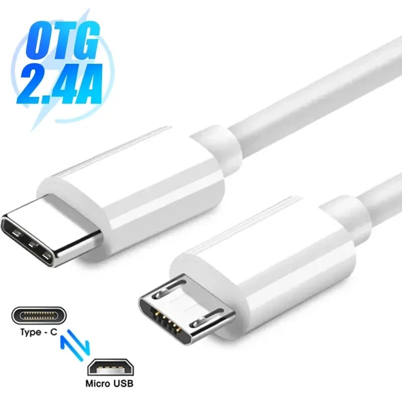 Cavo dati di ricarica rapida da USB C a Micro USB Tipo C maschio a Micro USB maschio Adattatore per caricabatterie rapido per MacBook Samsung Xiaomi