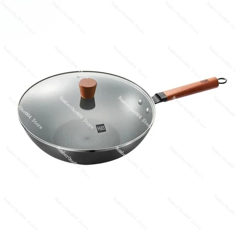 Wok Brushes in Refined Iron Anti-rust Brush without Coating Non-stick pan Induction cooker Gas cooker