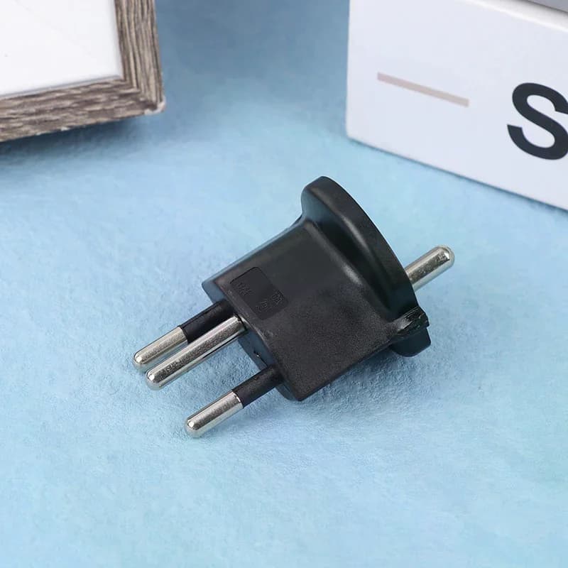 1Pc Plug Travel Adapter Europe German TO Swiss Plugs 10A 250V Power Plug EU To Switzerland Electrical Plug Adapter