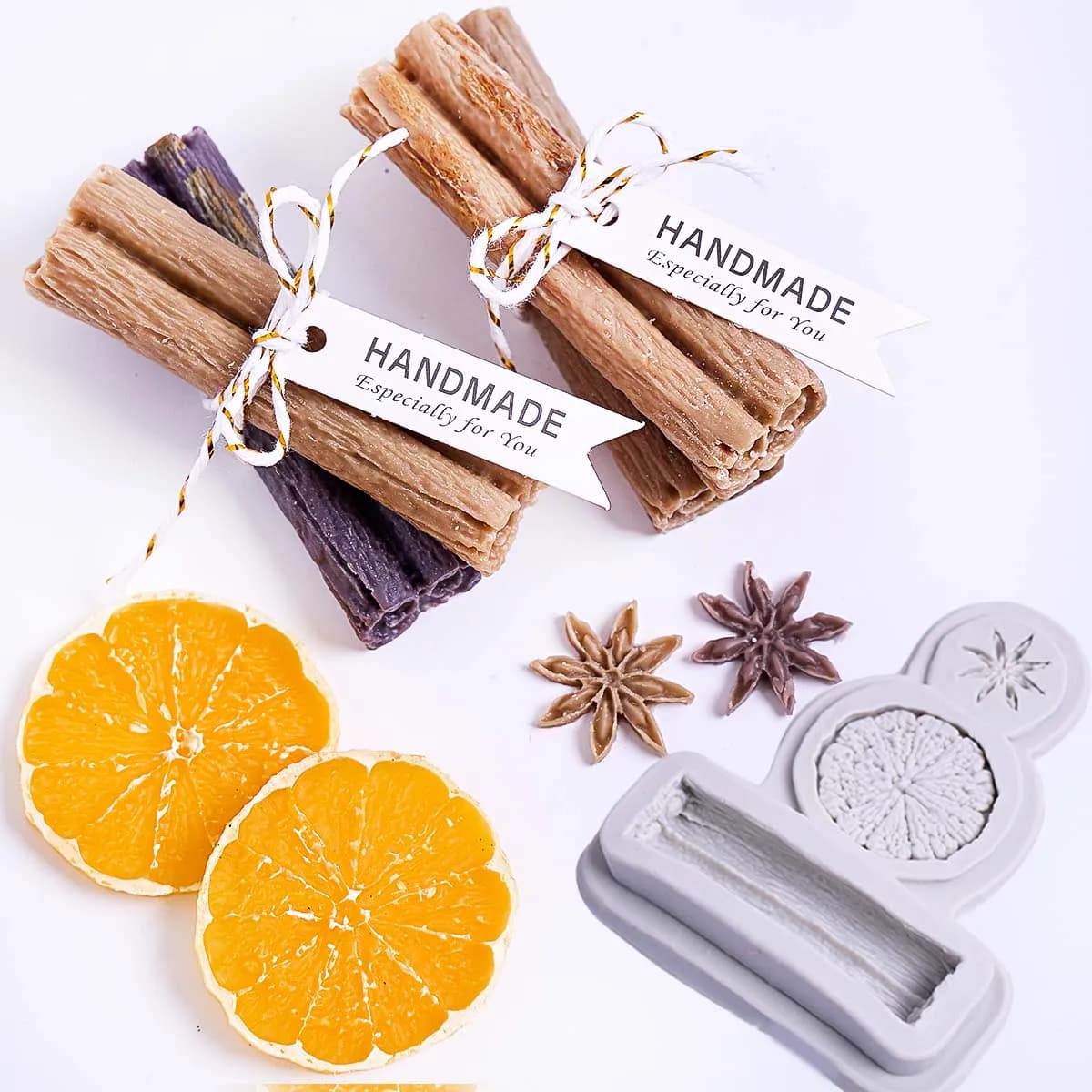 Creativo Cannella Stella Anice Fetta di Limone Stampi In Silicone Piatto Caldo Base Fondente Sugarcraft Cupcakes Argilla Polimerica Arti per Torte