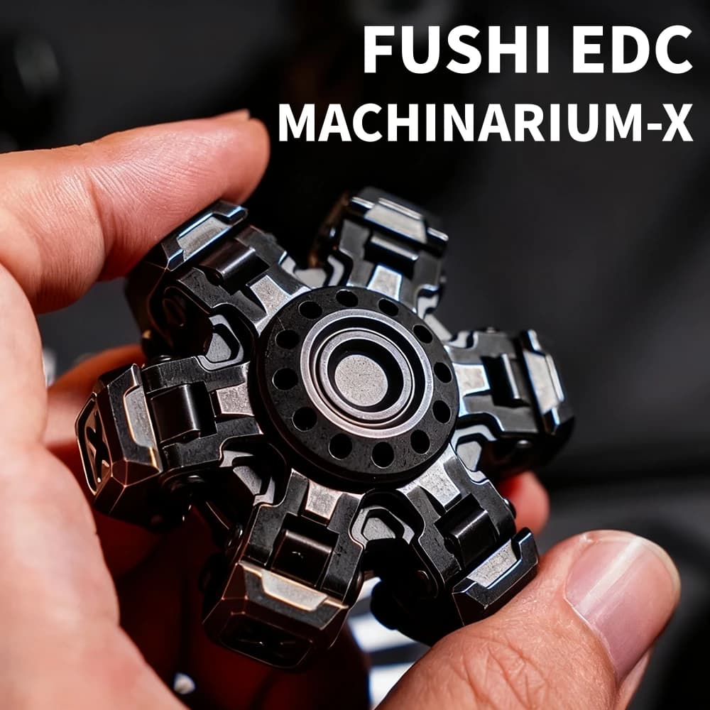 FUSHI EDC MACHINARIUM-X Fidget Spinner Chiodo aperto Giroscopio Giocattolo antistress Agitarsi Giocattolo Adulti Disegni originali Dispositivo di sollievo dall'ansia