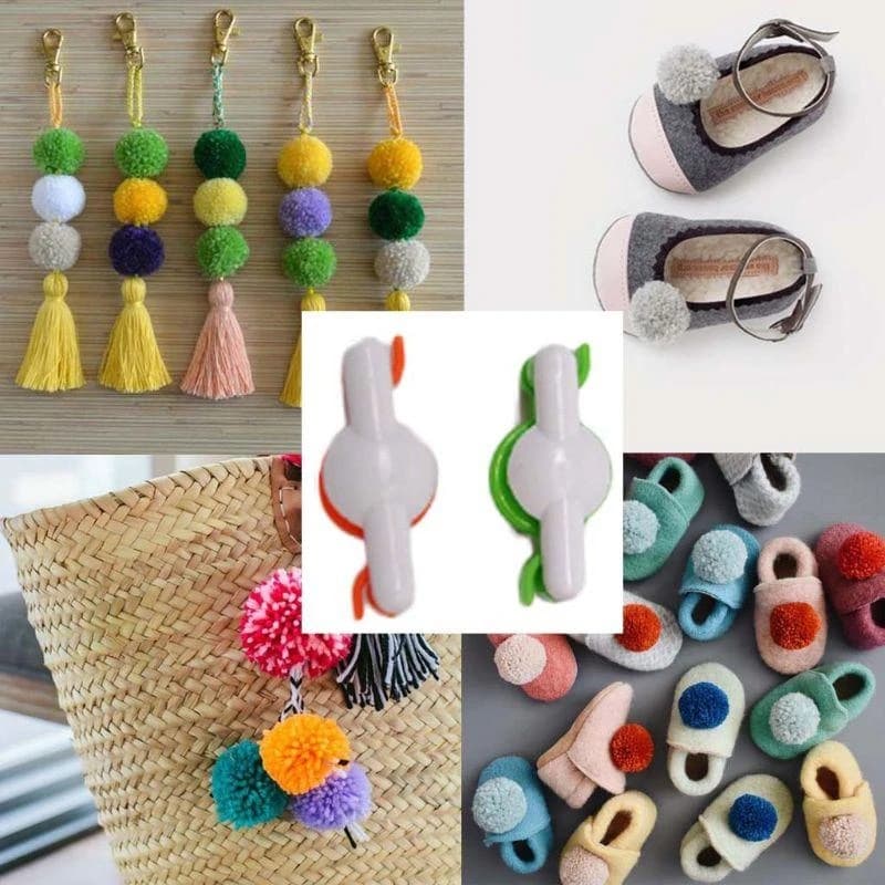 D8KF 2pcs Pom-Pom Maker for Fluff Ball Needle DIY Wool Knitting Craft