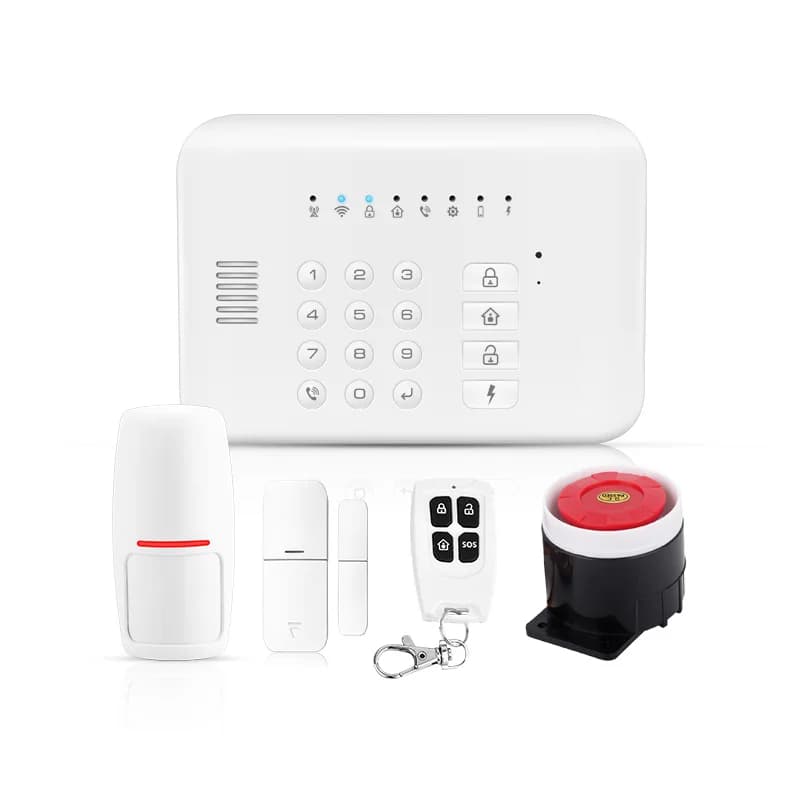 WIFI + GSM Tuya APP Sistema di allarme antifurto Rilevatore di movimento PIR Contatto porta Sensore di allarme di sicurezza domestica
