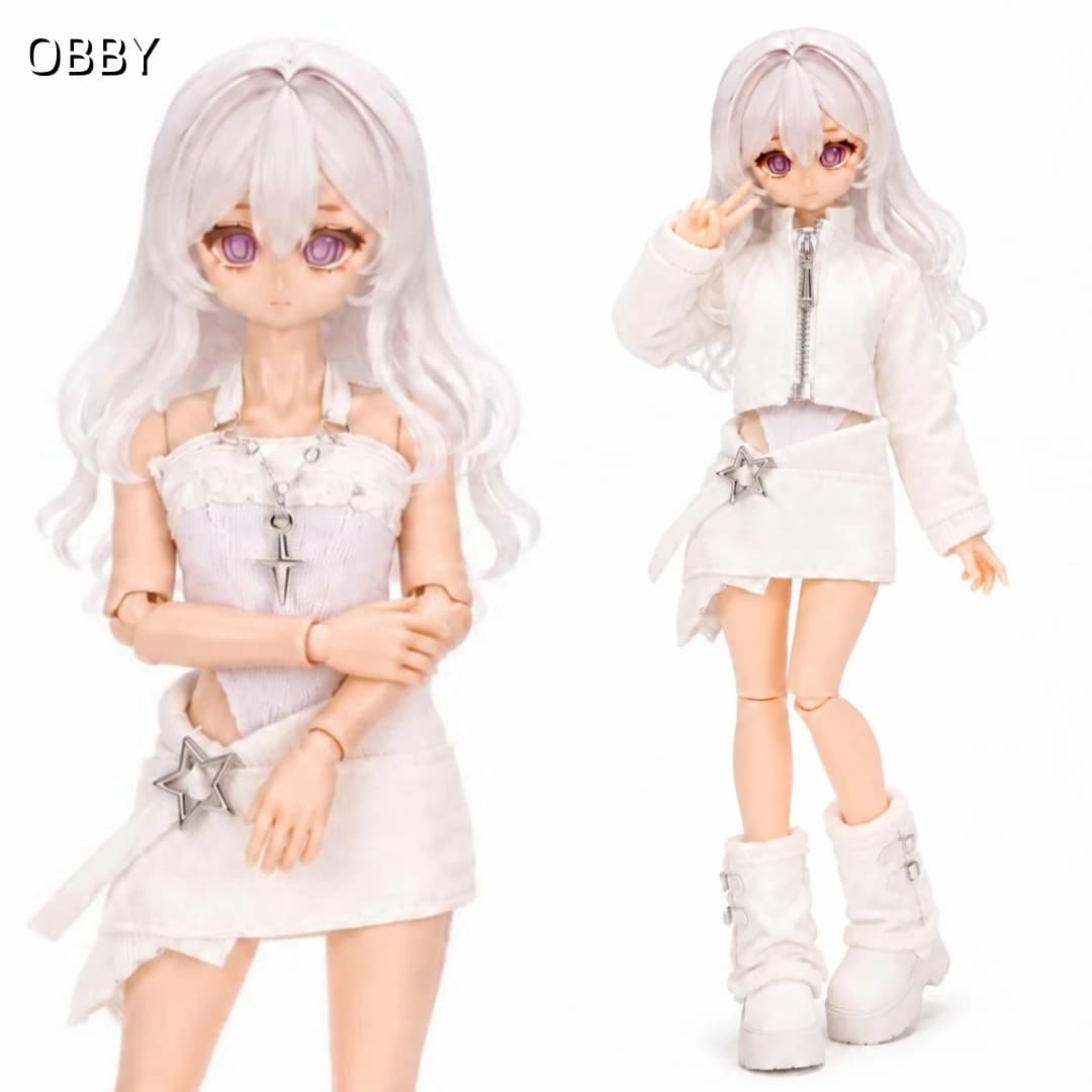 For Boxed Furry bjd Spice Girl Set For 13-17cm 1/12 BJD Asi3.0 Ten Thousand Escapes Plan Action Figure Doll Outfit Clothing