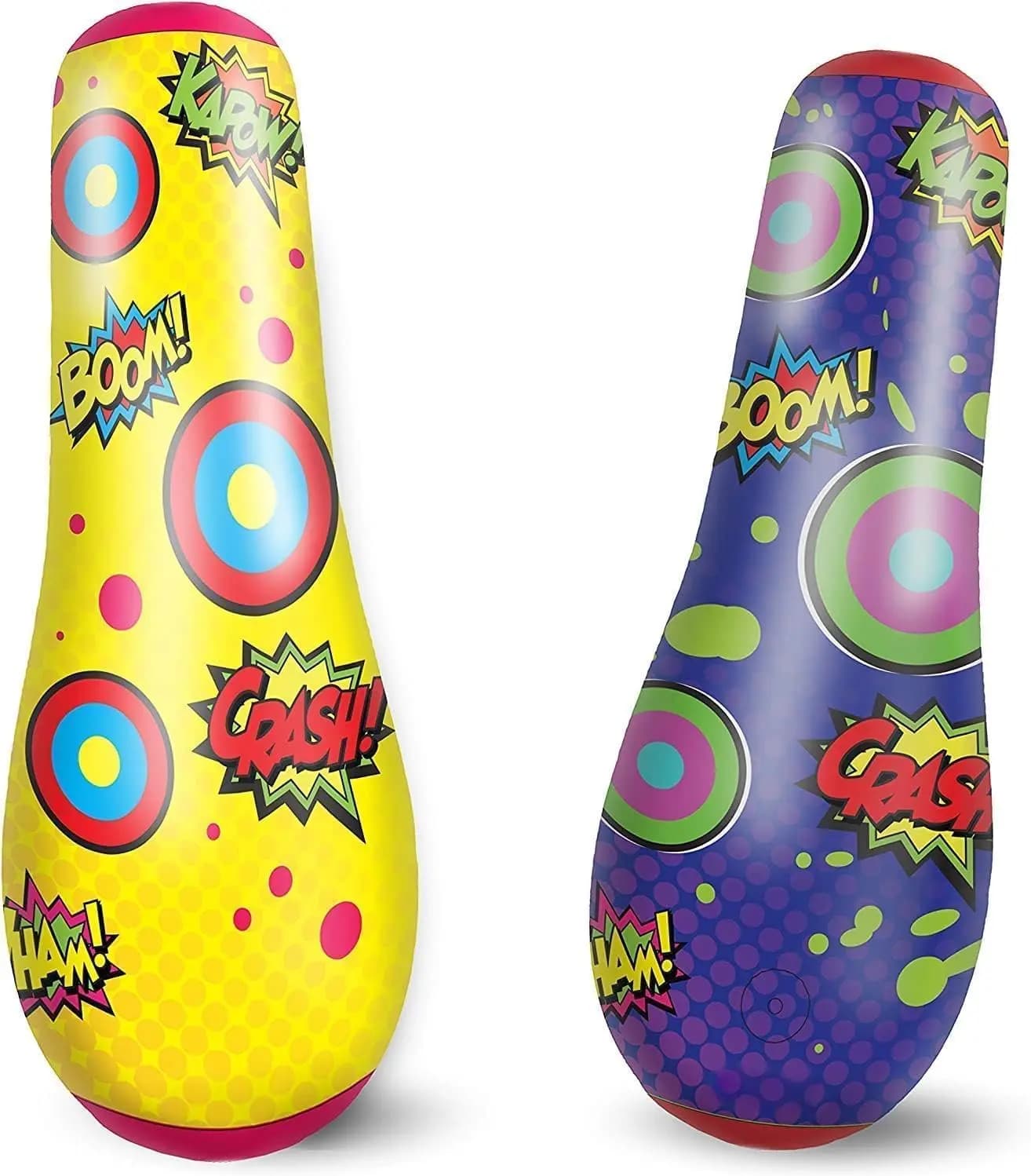 JOYFY Children's Boxing Bag Double Sided Inflatable Boxing Bag for Kids with Bouncy Action