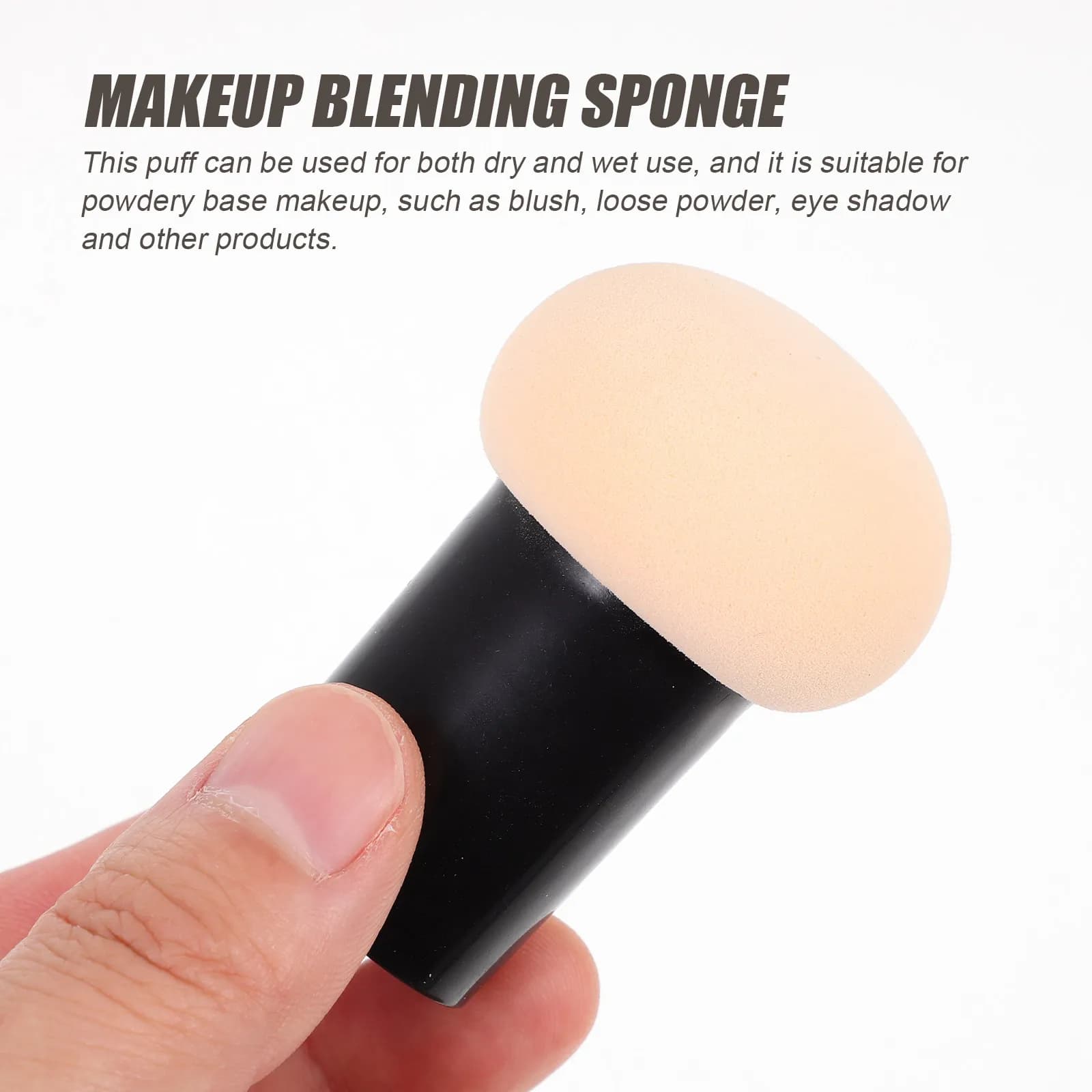 8Pcs Dry Wet Dual Use Powder Puff Mushroom Shape Makeup Blending Sponge for Foundation Cream Blush Loose Powder Eyeshadow