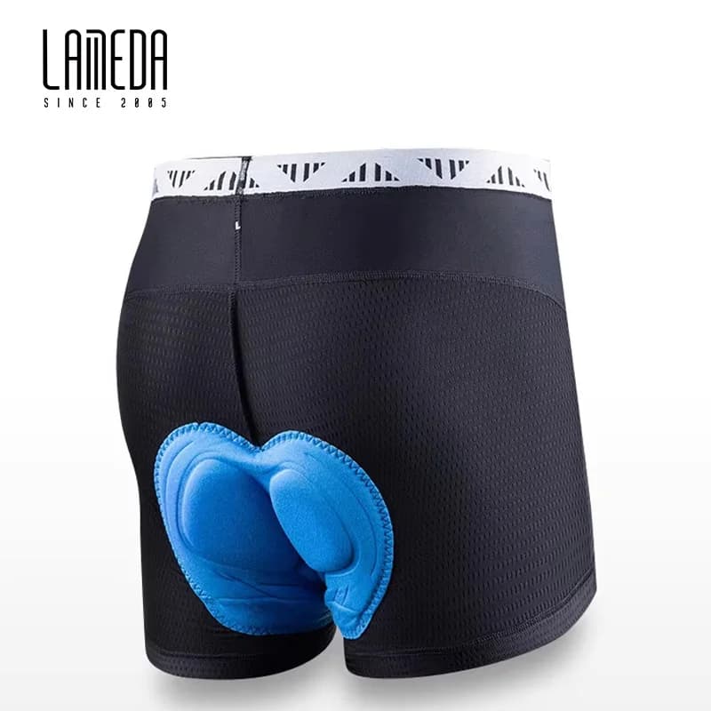 LAMEDA Men's Cycling Intimate With Gel Padding 3D Cycling Shorts MTB Boxer Cycling Shorts in Breathable Network Cycling Equipment